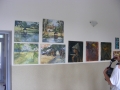 [031] IV Międzynarodowy Plener Malarski im. ks. Marcina Dubiela „Cieślin – 2015″ (09.08.2015 - wystawa robocza w Domu Ludowym w Cieślinie) (1)