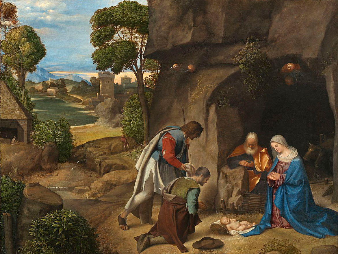 Giorgione "Pokłon pasterzy" (National Gallery of Art Waszyngton)
