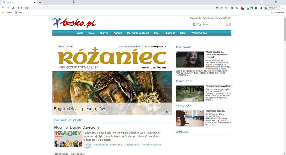 Bosko.pl - strona internetowa
